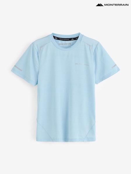 Albastru - Monterrain Junior Bolt 3.0 Space Dye T-shirt