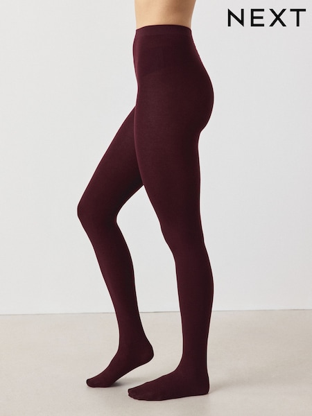 Burgundy Red - Thermal 100d Tights