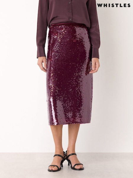 Whistles Sequin Midi Skirt (G47628) | 183 €