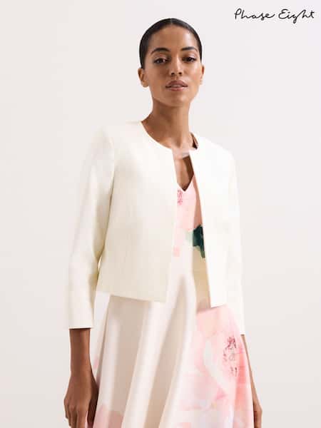 Phase Eight White Petite Elizabeth Jacket (G47812) | €191