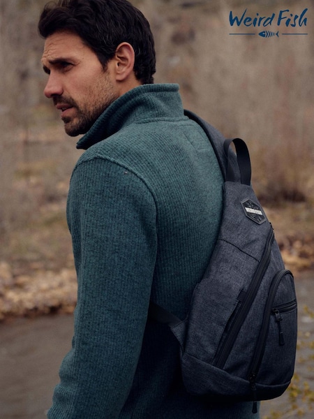 Weird Fish Blue Hedland Mono Strap Bag (G47980) | €51