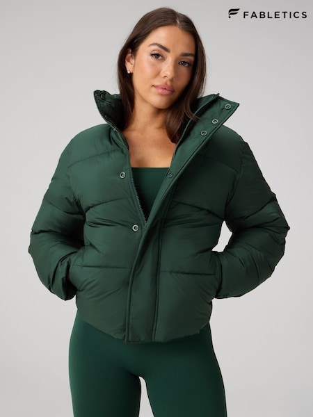 Fabletics Green Essential Puffer Jacket (G47990) | 624 QAR