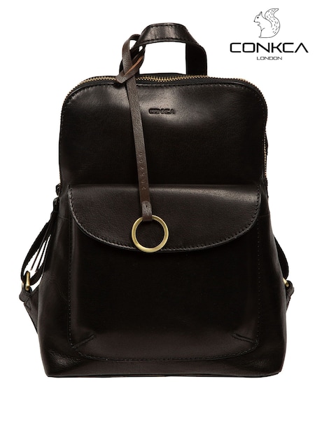 Negro - Conkca Clementine Leather Cross-Body Bag (G48317) | 78 €