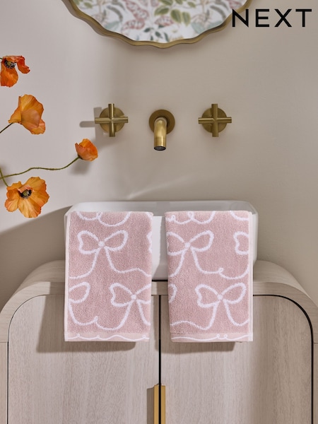 Bow Face Cloth Towel