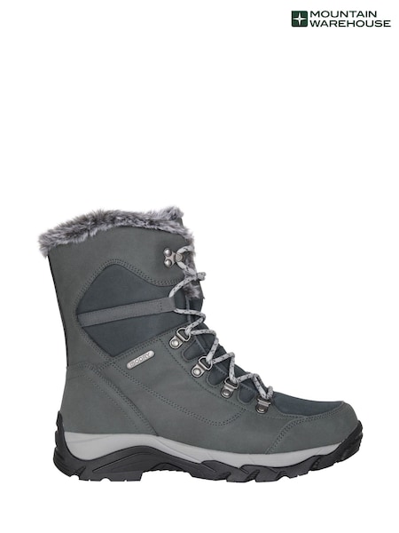 Mountain Warehouse Grey Banff Womens Waterproof Snow Boots (G48608) | €140
