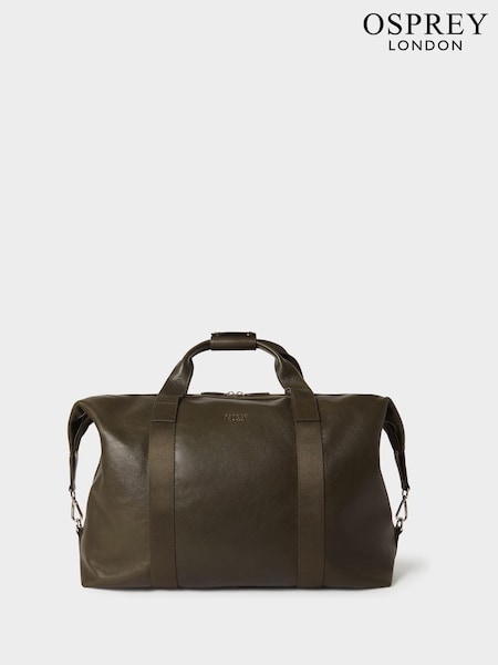 Grün - OSPREY LONDON Cognac Brown Toby Vintage Saddle Leather Weekend Bag (G48827) | 445 €