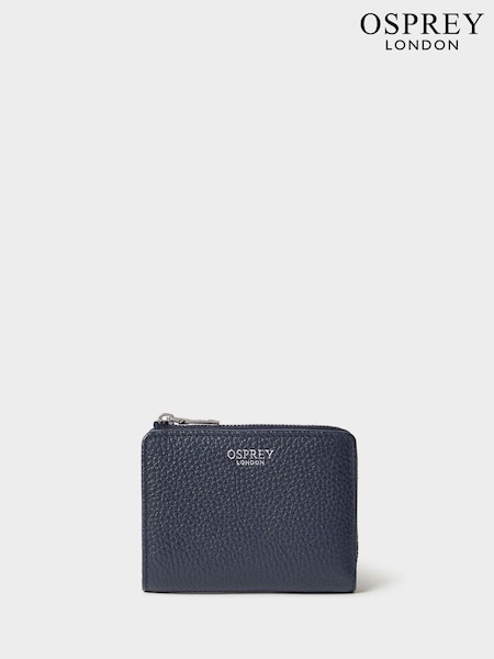 Osprey London The Core Medium Leather Zip Matinee Black Purse (G48838) | €62