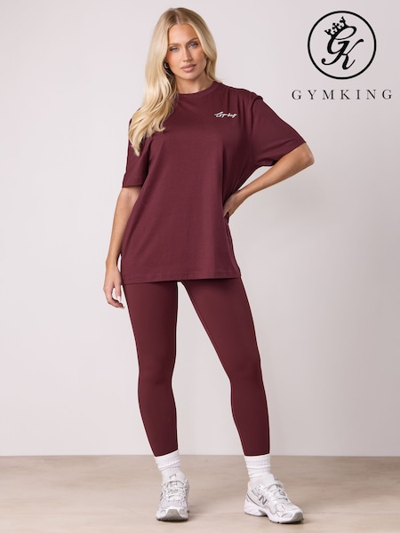 Gym King Red Script Mindset BF T-shirt (G48868) | €40