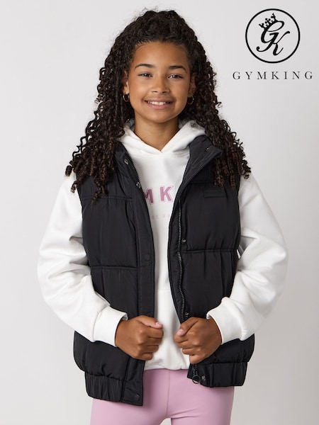 Gym King Black Panelled Gilet (G48881) | €58