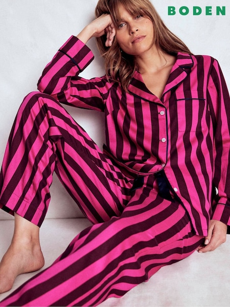 Boden Pink Cotton Pyjama Trousers (G48914) | €62