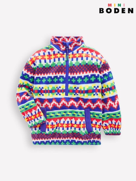 Boden Blue Fairisle Pattern Fleece (G48965) | €52 - €58
