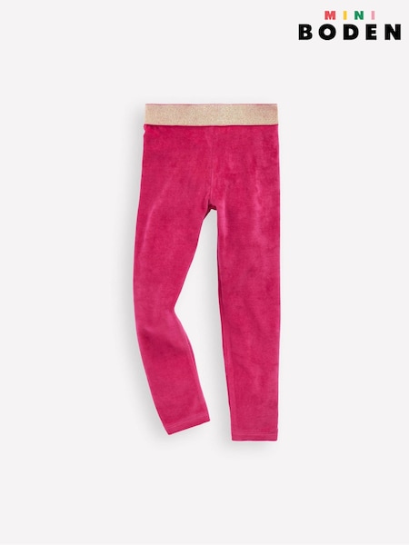 Boden Pink Velvet Leggings (G49014) | AED111 - AED122