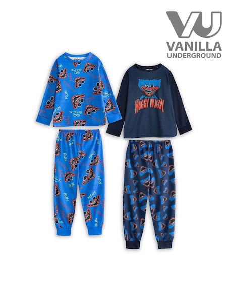 Vanilla Underground Poppy's Playtime Multi-Pack of 2 Long Sleeve Long Leg Pyjamas Set (G49161) | kr607