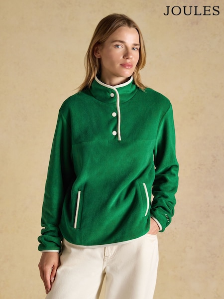 Green - Joules Funnel Neck Polar Fleece