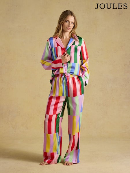 Multi Stripe - Bonnie Satin Long Sleeve Pyjama Set