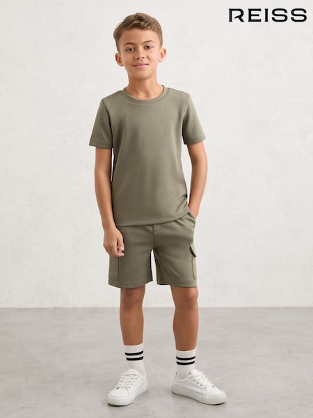 Reiss Sage Bradley Interlock-Jersey Crew-Neck T-Shirt (G49908) | €36