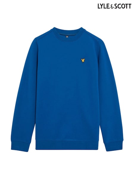 Lyle & Scott Blue Fly Crew Fleece (G49968) | AED291