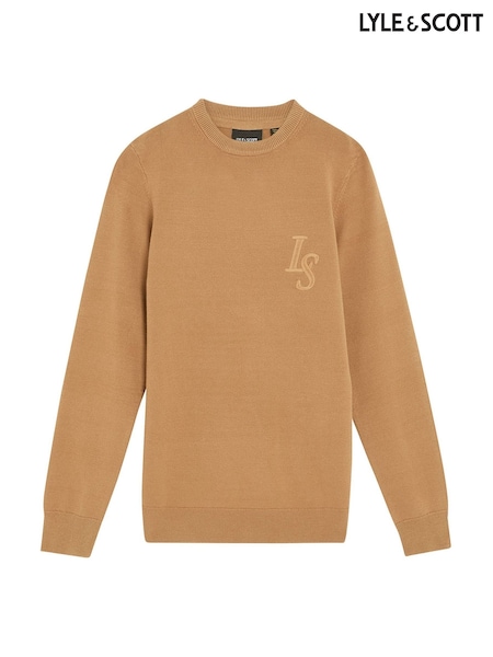 Lyle & Scott L&S Monogram Crew Neck Jumper (G49977) | ‏349 د.إ.‏