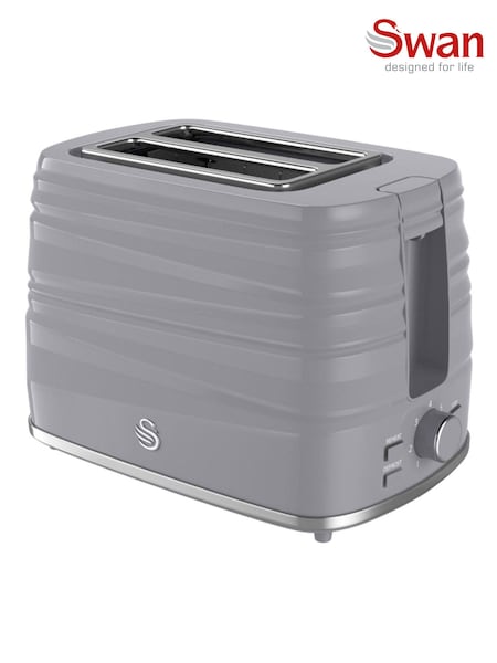Swan Grey Symphony 2 Slice Toaster (G50083) | AED175