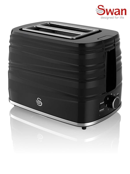 Swan Black Symphony 2 Slice Toaster (G50091) | AED175