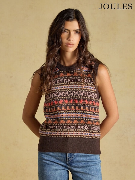 Rodeo - Joules Cotton Blend Crew Neck Knitted Vest