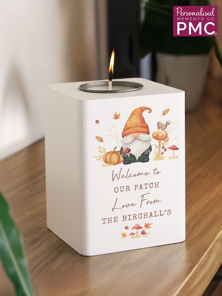 Personalised Autumn Gonk Tealight Holder by PMC (G50348) | €24.50