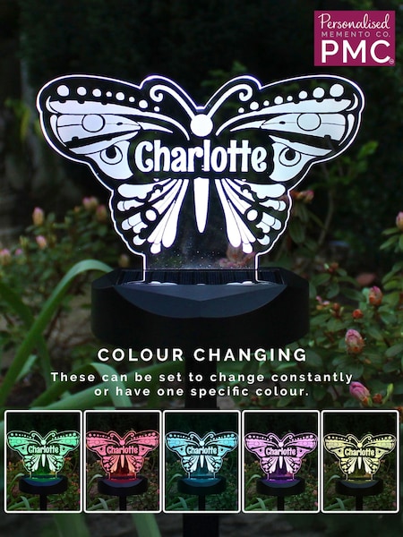 Personalised Butterfly Solar Light by PMC (G50377) | €37