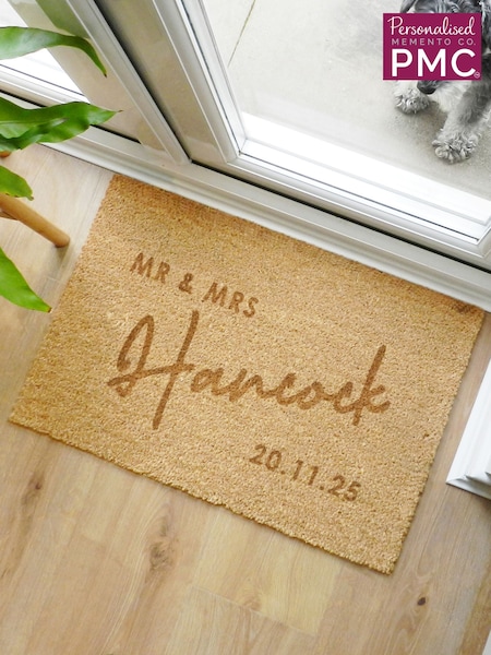 Personalised Rectangle Indoor Doormat by PMC (G50379) | €24.50