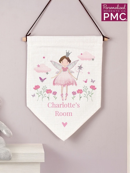 Personalised Fairy Princess Wall Art Banner by PMC (G50390) | €22