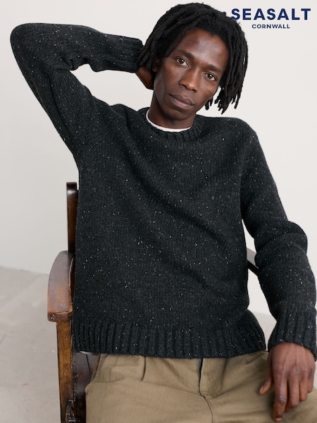 Seasalt Cornwall Black Bizen Jumper (G50666) | AED559