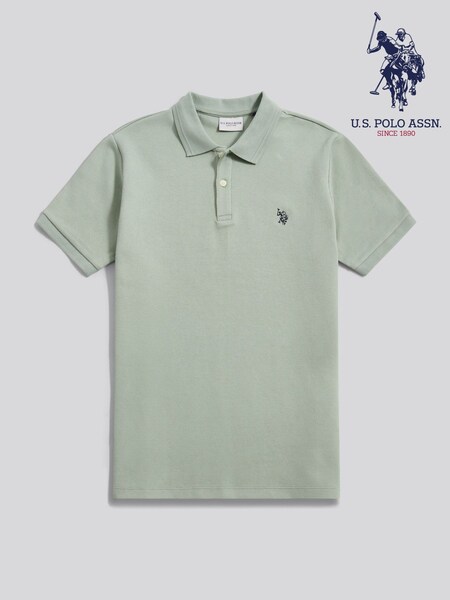 U.S. Polo Assn Green Twill Texture Polo Shirt (G50691) | AED379
