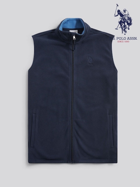 U.S. Polo Assn Blue Micro Fleece Gilet (G50693) | R$ 495