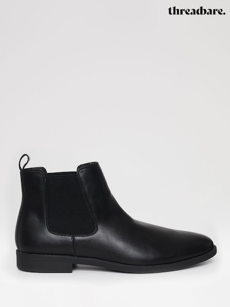 Threadbare Black Chelsea Boots (G50876) | €68