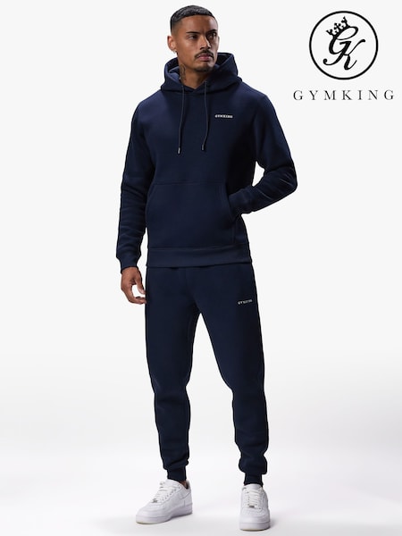 Gym King Blue Linear Fundamental Hoodie (G51152) | €60