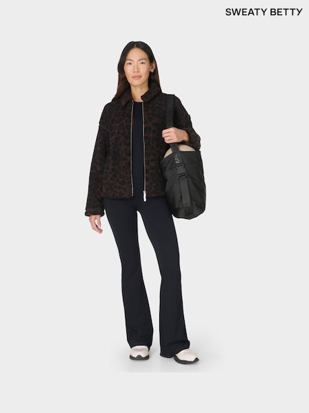 Sweaty Betty Brown Plush Collared Fleece (G51810) | €198