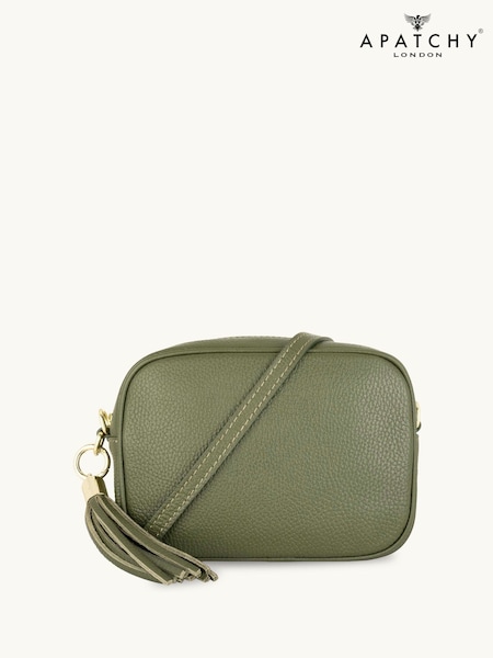 Apatchy Green The Tassel Leather Cross-Body Bag (G52542) | AED454