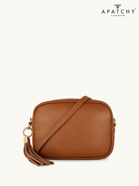Apatchy Brown The Tassel Leather Cross-Body Bag (G52543) | AED454