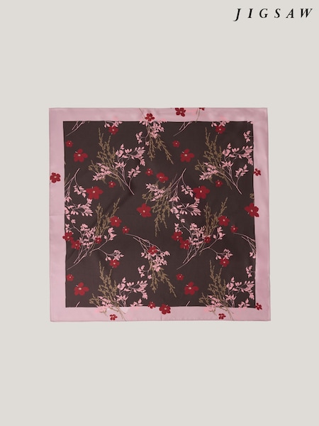 Jigsaw Pink Heritage Chinoiserie Scarf (G52757) | AED349