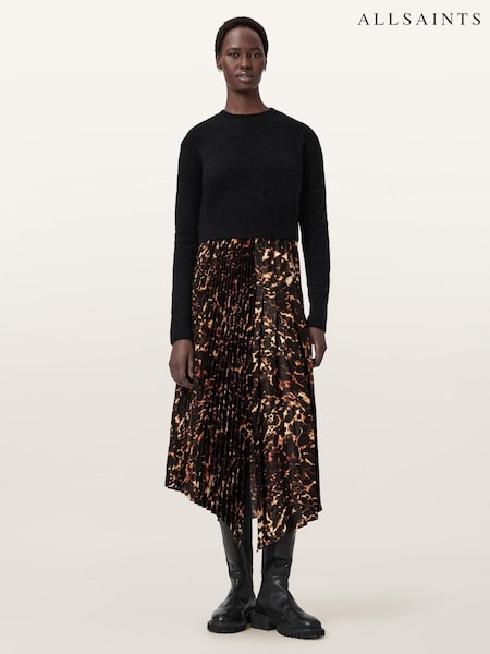 AllSaints Brown Jax Pardus Dress (G52768) | €395