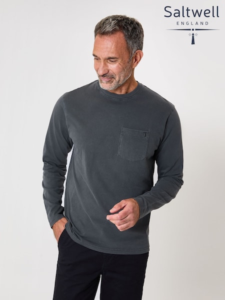 Saltwell Garment Dyed Long Sleeve T-Shirt (G52773) | €29