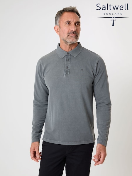 Saltwell Long Sleeve Pique Polo Shirt (G52792) | €36
