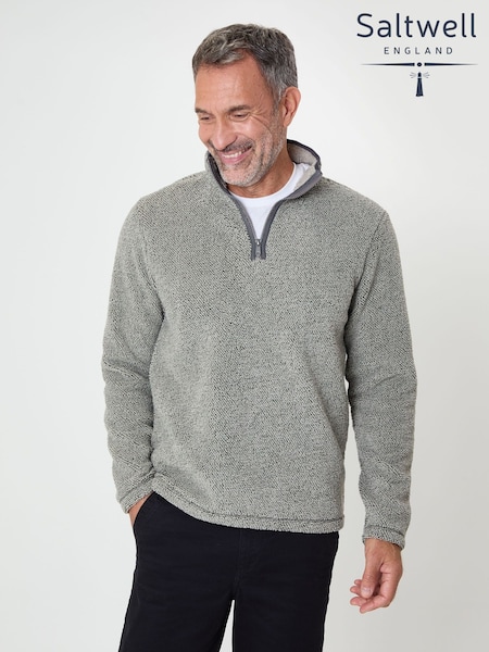 Saltwell Textured Quarter Zip Sweatshirt (G52795) | 53 €