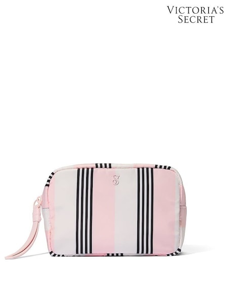 Pink and Black Stripe - Victoria's Secret Makeup Bag
