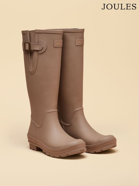 Mink Brown - Joules Houghton Adjustable Tall Wellies