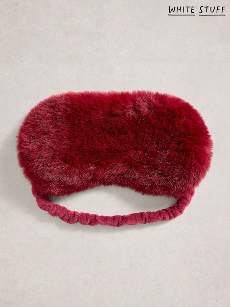 White Stuff Red Faux Fur & Velvet Eye Mask (G53162) | €21