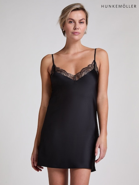 Hunkemoller Lace Slip Black Dress (G53664) | €42.50