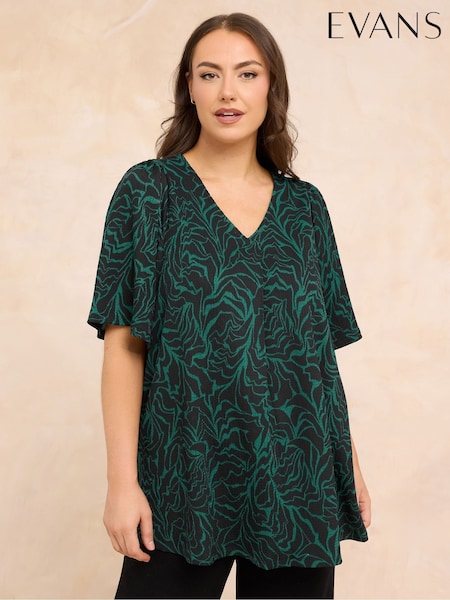 Evans Green Angel Sleeve Top (G54021) | €43