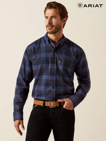Ariat Blue Simmental Long Sleeve Shirt (G54069) | ‏466 د.إ.‏