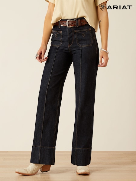 Ultra High Rise Tomboy Western Utility Wide Leg Jeans (G54155) | €120