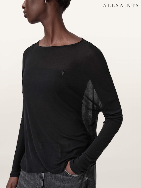 AllSaints Black Francesco Rita T-Shirt (G54945) | €69